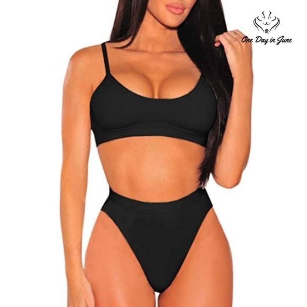 Pink Queen High Waist Cheeky Bikini Swimsuit